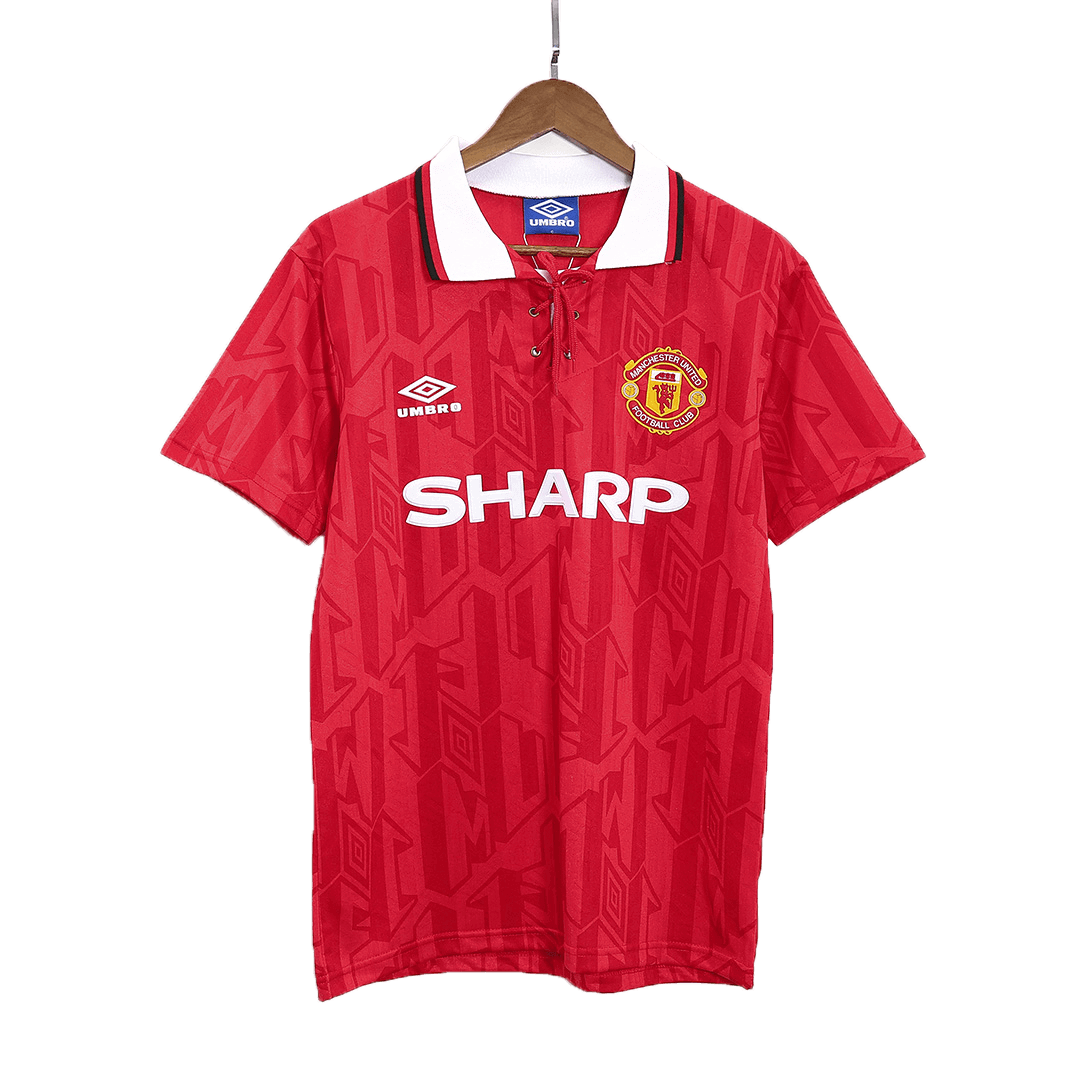 Retro Manchester United Hemma Fotbollströja 1992/94