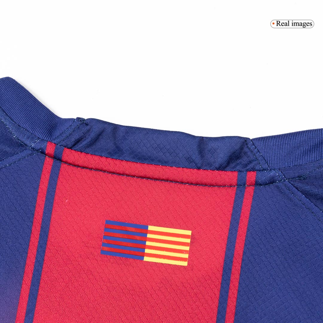 Barcelona Tröja 2025/26 Hemma Långärmad Röd/Blå