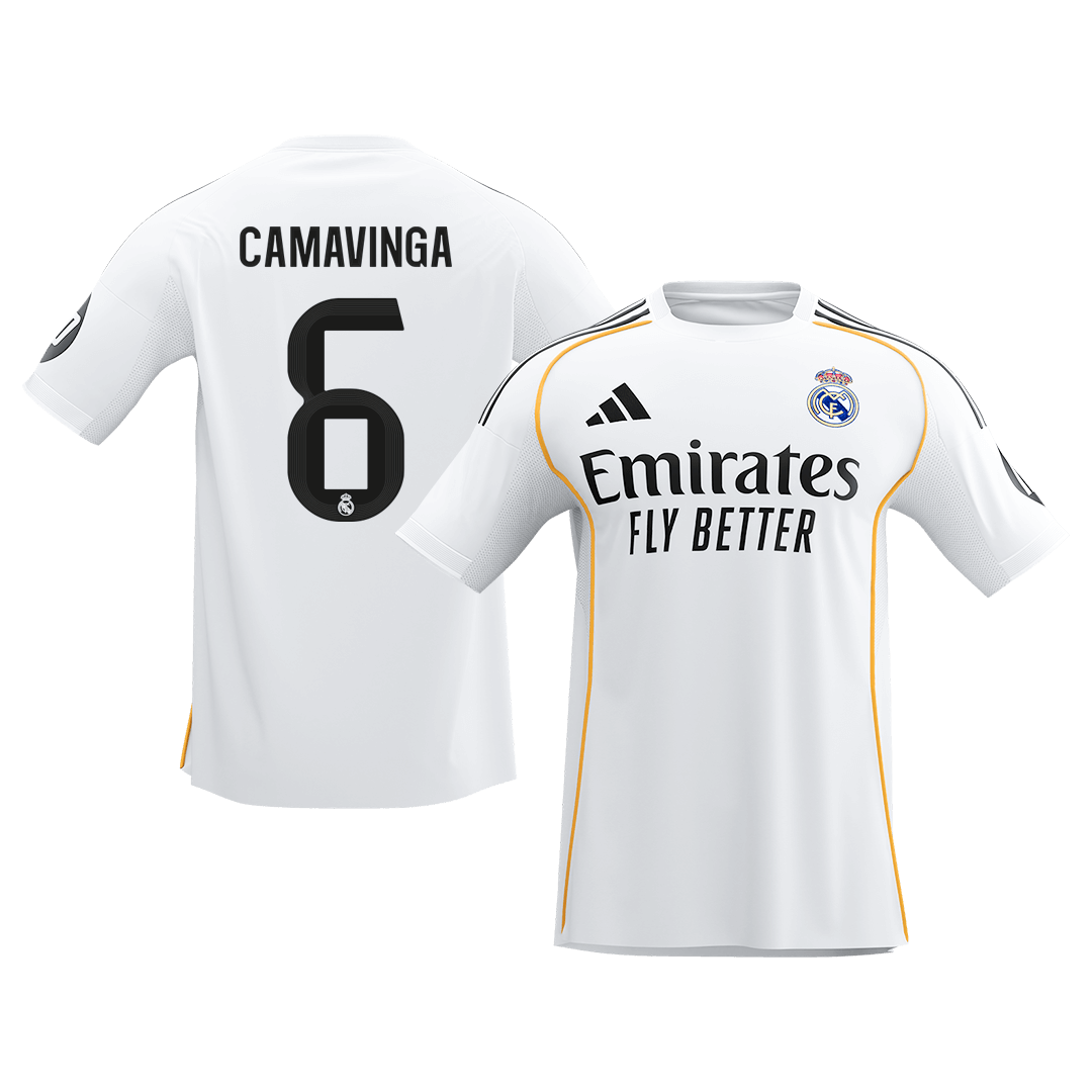 CAMAVINGA #6 Real Madrid Tröja 2025/26 Hemma Premium Vit