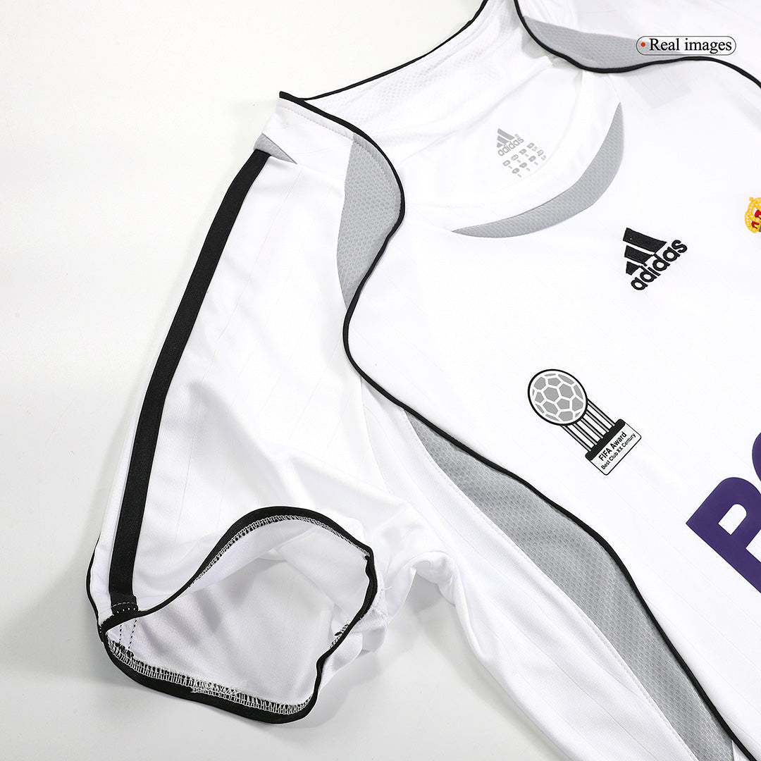 Retro Real Madrid Hemma Fotbollströja SERGIO RAMOS #4 2006/07
