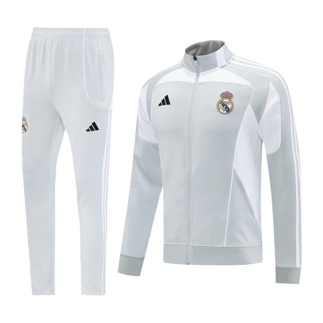 Real Madrid Hemma Träningsset (Jacka+Byxor)
2025/26 Grå