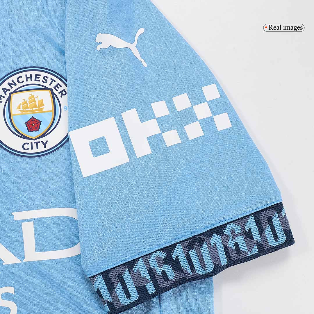 Manchester City Hemma Fotbollströja HAALAND #9 2024/25 Autentisk - UCL