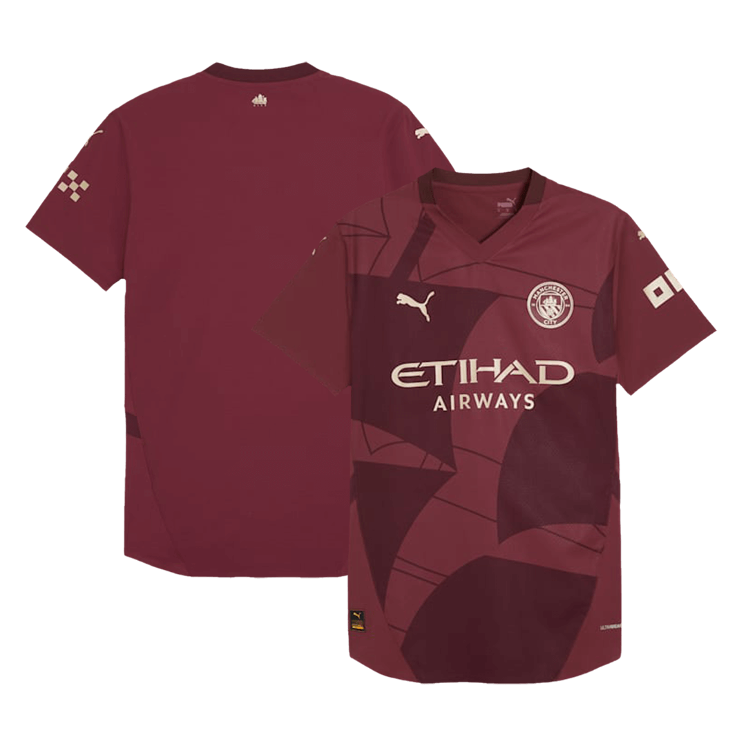 Manchester City Tredjeställ Fotbollströja 2024/25 Autentisk