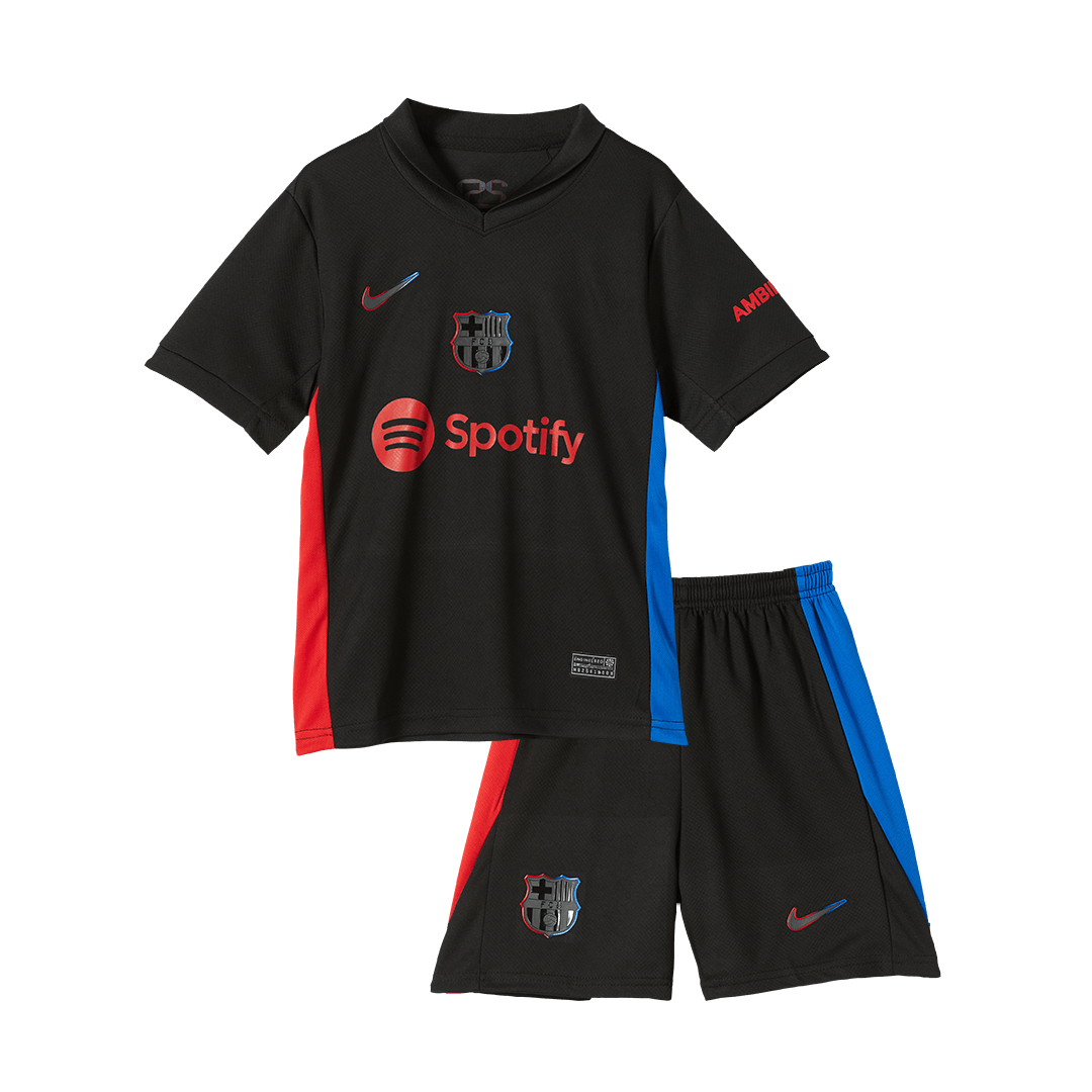 Barcelona Borta Fotbollströja 2024/25 Fotbollssats Barn