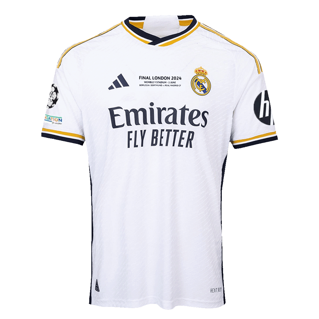Retro Real Madrid Hemma Fotbollströja BELLINGHAM #5 2023/24 - UCL Final