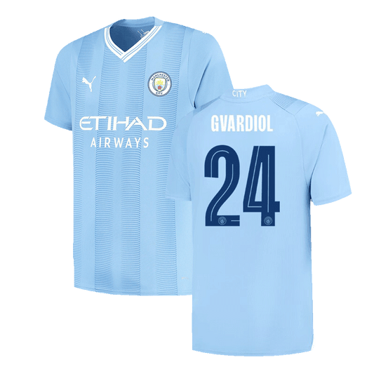 Manchester City Hemma Fotbollströja GVARDIOL #24 2023/24 - UCL-1