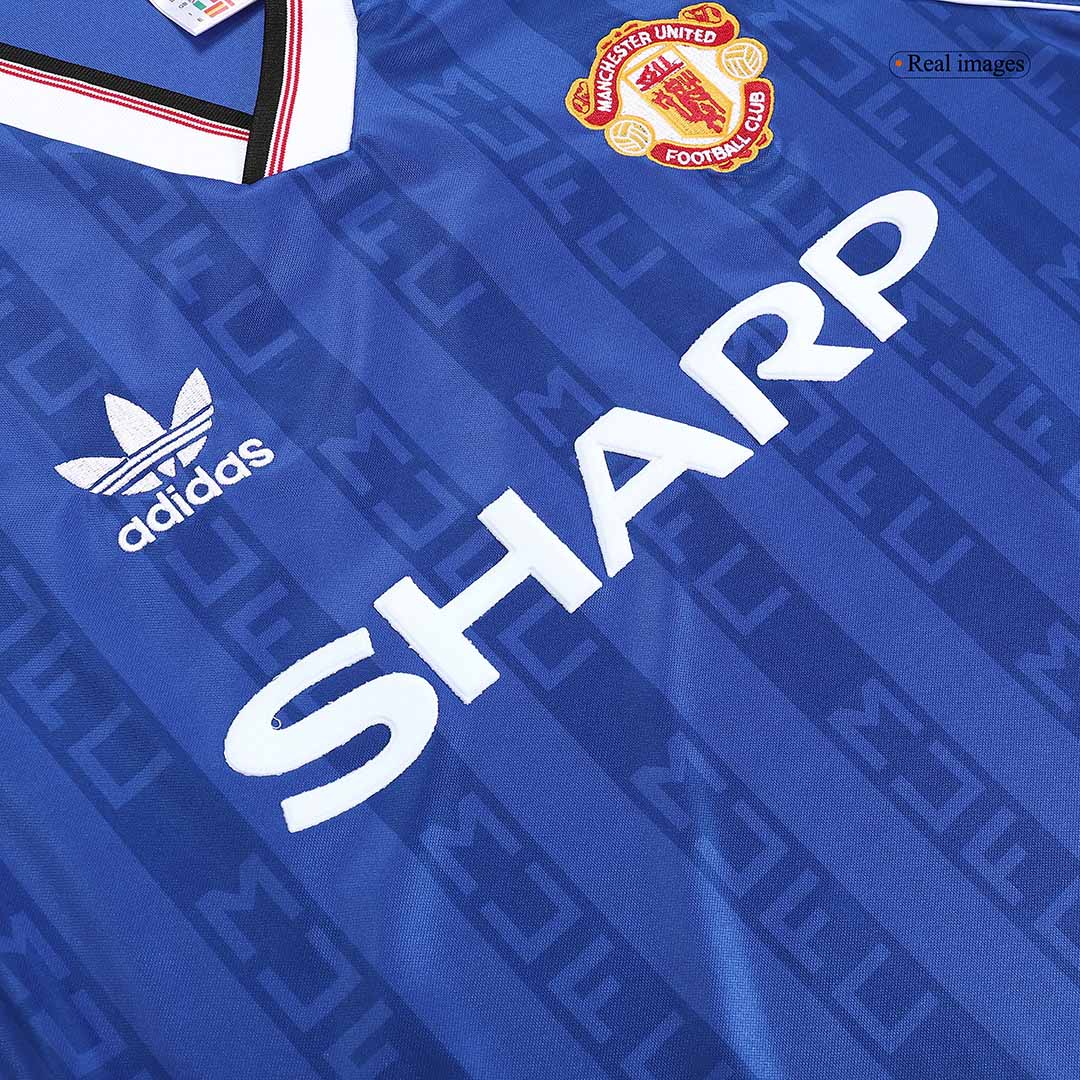 Retro Manchester United Borta Fotbollströja 88/90