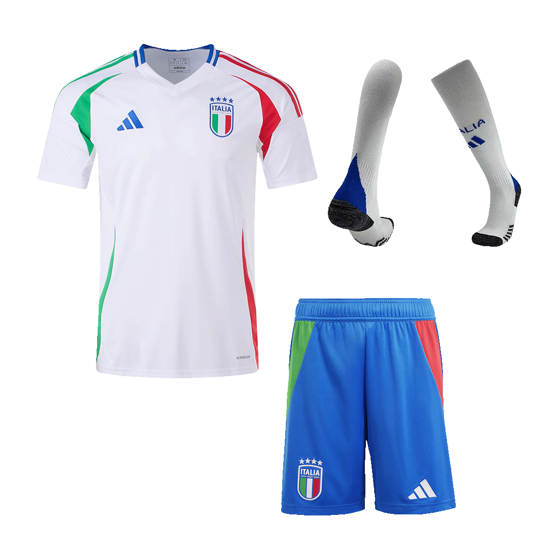 Italien Borta Fotbollströja Euro 2024 Fotbollssats