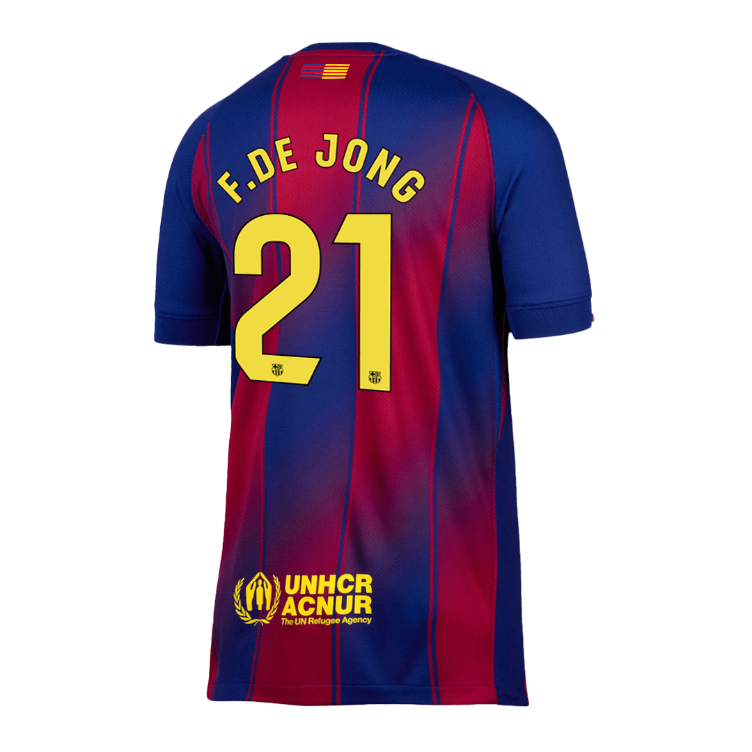 F.DE JONG #21 Barcelona Tröja 2025/26 Hemma