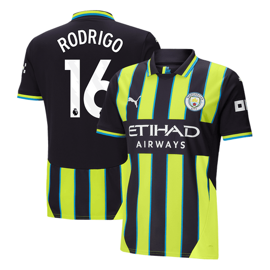 Manchester City Borta Fotbollströja RODRIGO #16 2024/25-1