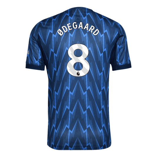 Arsenal Tröja ØDEGAARD #8 2025/26 Borta Autentisk Blå