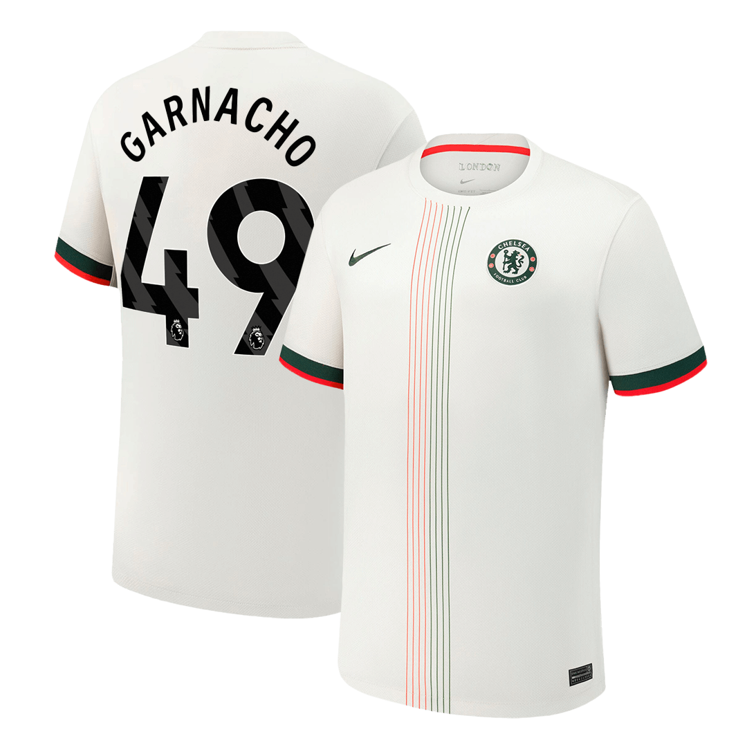 Chelsea Tröja GARNACHO #49 2025/26 Borta Vit