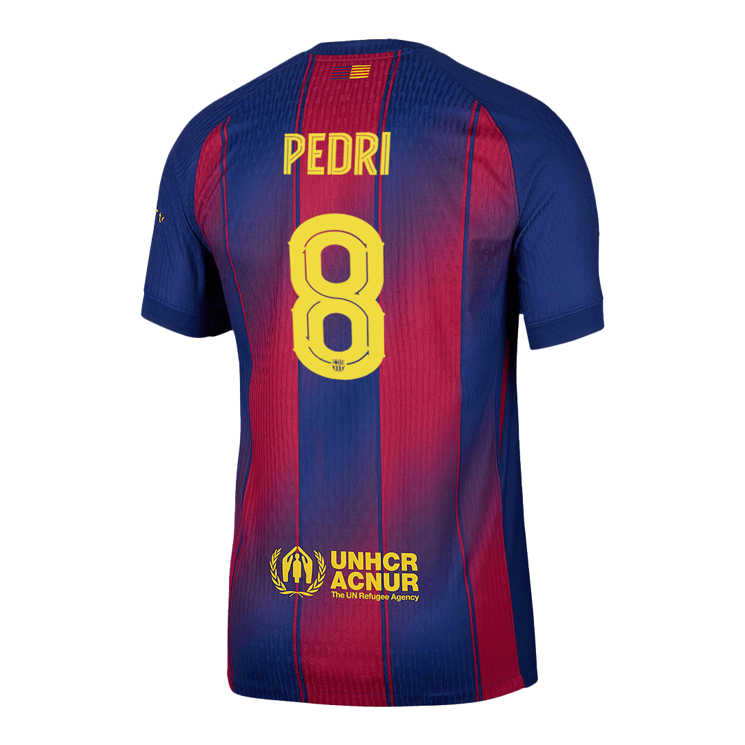 PEDRI #8 Barcelona Tröja 2025/26 Hemma Autentisk - UCL
