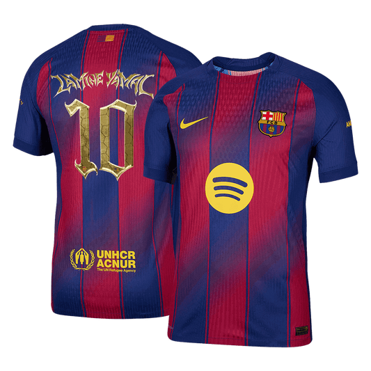 Barcelona Tröja LAMINE YAMAL #10 2025/26 Kopa Trophy Edition Hemma Autentisk Röd & Blå-1