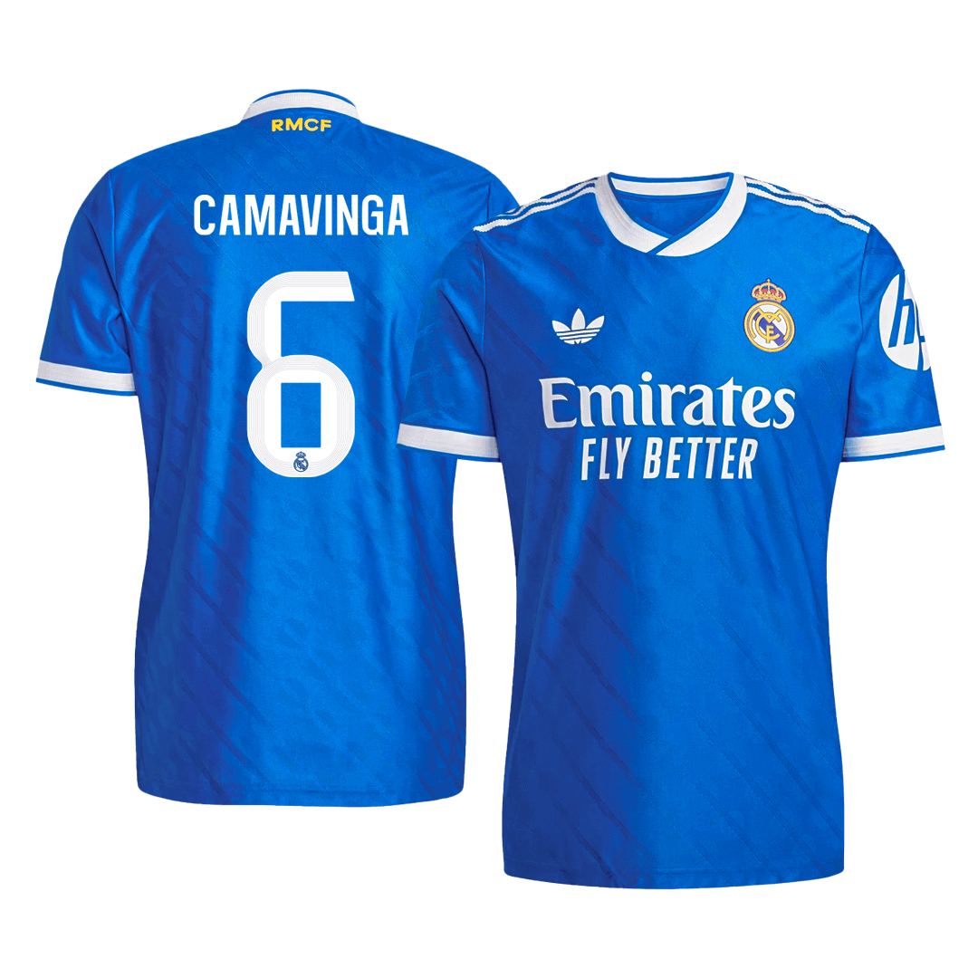 Real Madrid Tröja CAMAVINGA #6 2025/26 Tredje Autentisk Blå