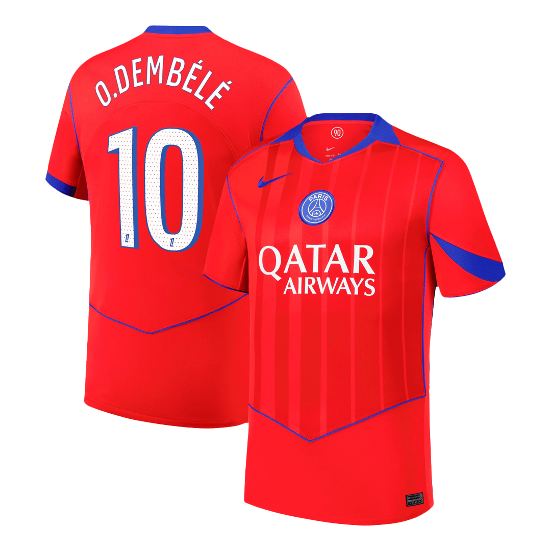 PSG Tröja O.DEMBÉLÉ #10 2025/26 Tredje Röd