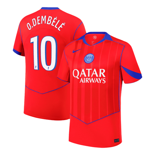 PSG Tröja O.DEMBÉLÉ #10 2025/26 Tredje Röd
