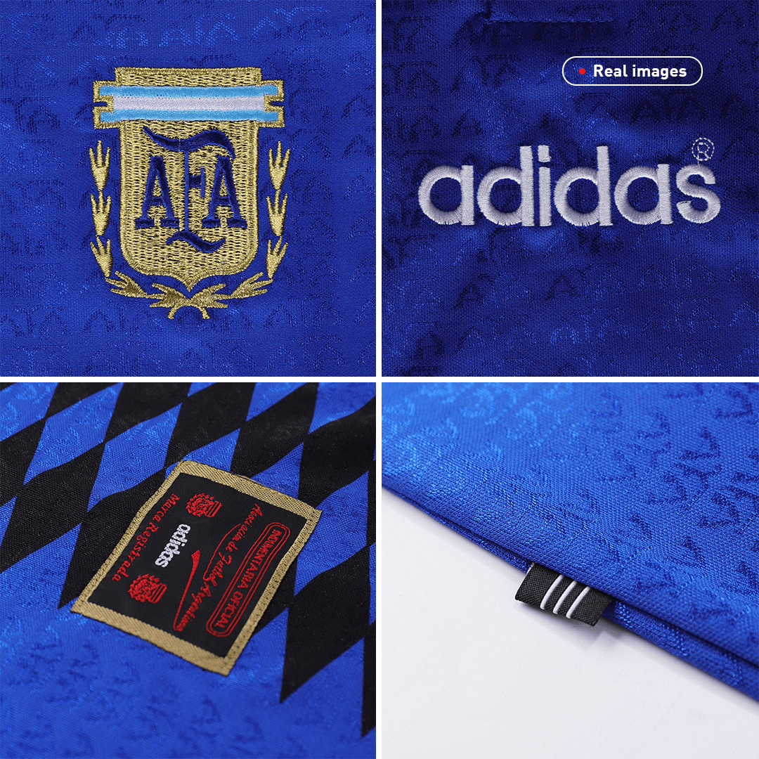 #10 Argentina Borta Fotbollströjor 1994 Retro