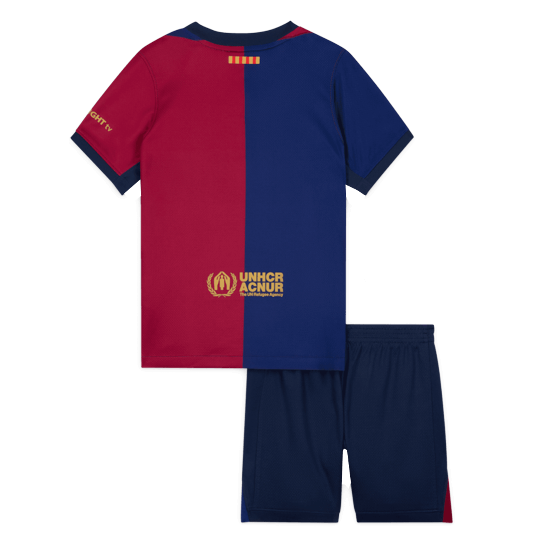 Barcelona Hemma Fotbollströja 2024/25 Fotbollssats Barn
