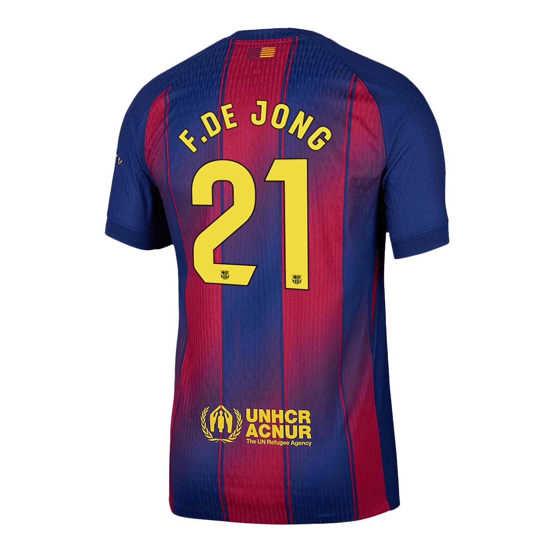 F.DE JONG #21 Barcelona Tröja 2025/26 Hemma Autentisk