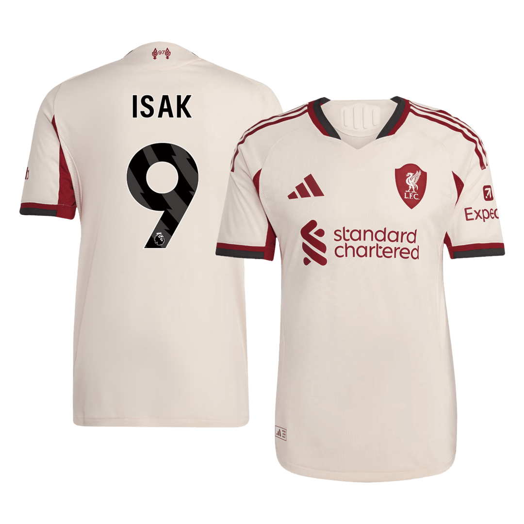 Liverpool Tröja ISAK #9 2025/26 Borta Autentisk Vit