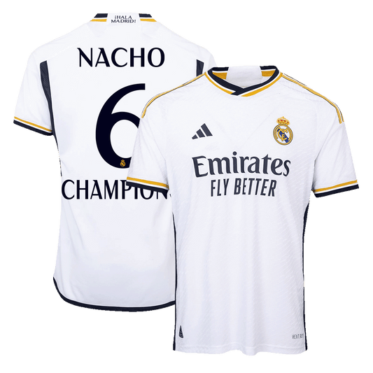Real Madrid Hemma Fotbollströja NACHO #6 2023/24 Autentisk-1