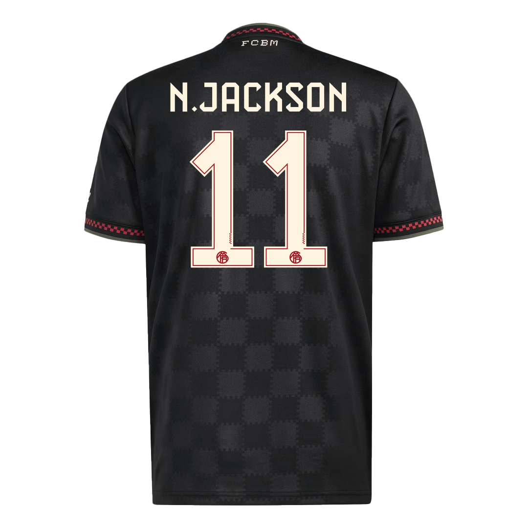 Bayern Munich Tröja N.JACKSON #11 2025/26 Tredje Svart