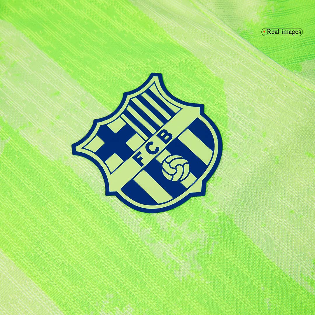 Barcelona Tredjeställ Fotbollströja 2024/25 Autentisk - Spotify-logotyp utan text