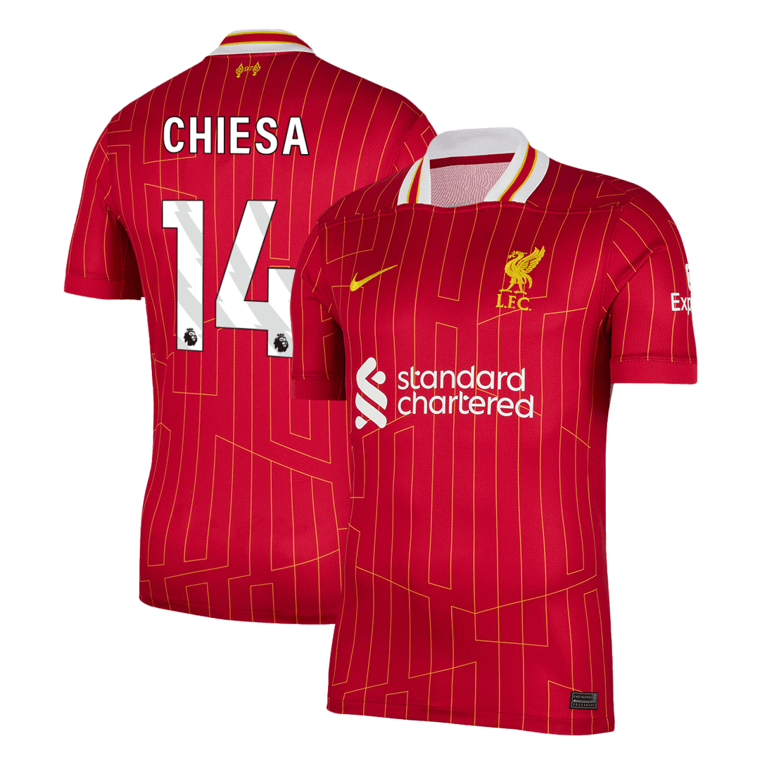 Liverpool Hemma Fotbollströja CHIESA #14 2024/25 Premium