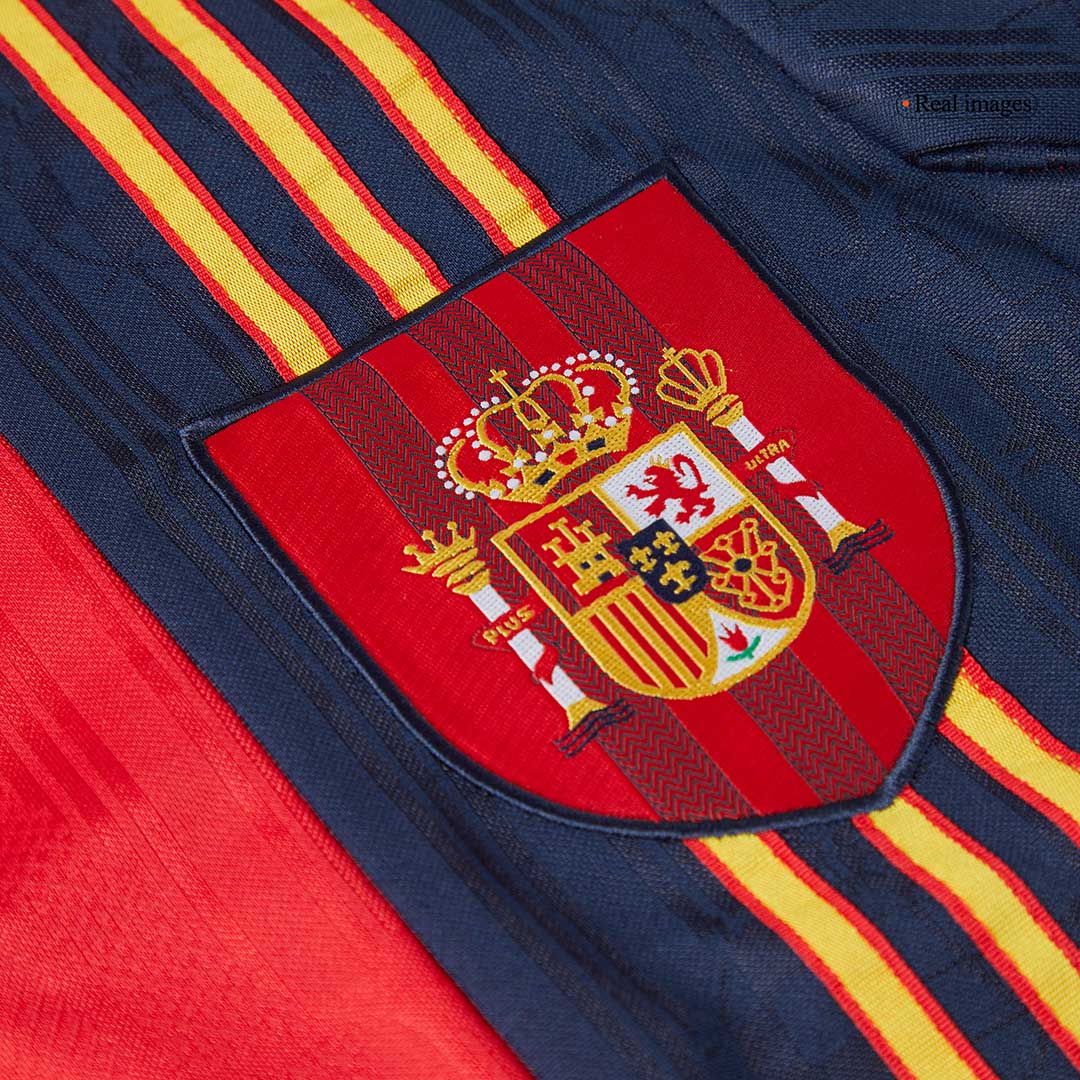 Spanien Hemma Fotbollströjor 1996 Retro