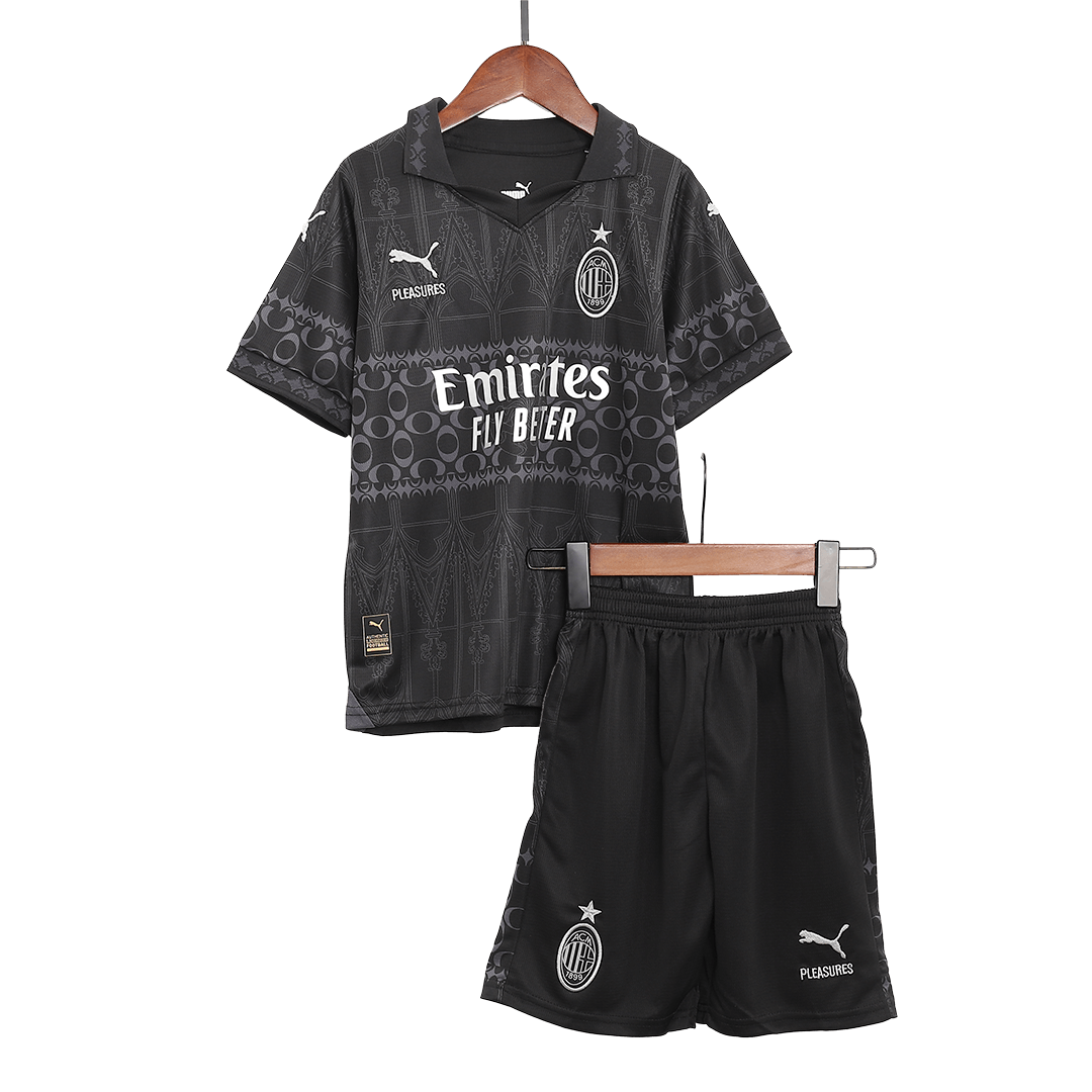 AC Milan Fjärde borta Fotbollströja 2023/24 Fotbollssats Barn