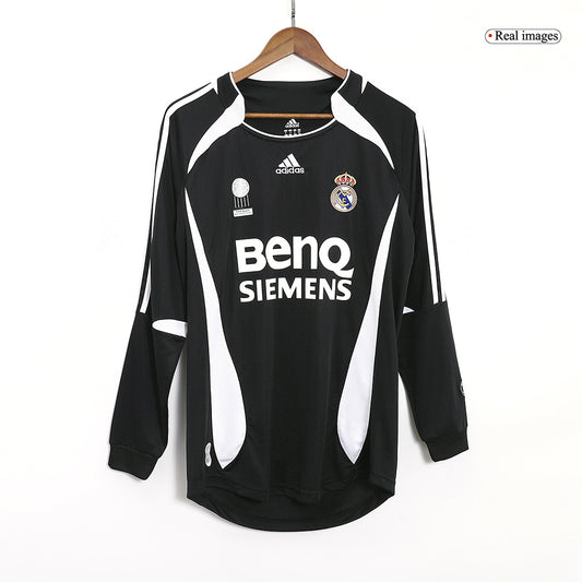 Retro Real Madrid Borta Fotbollströja SERGIO RAMOS #4 2006/07 långärmad-1