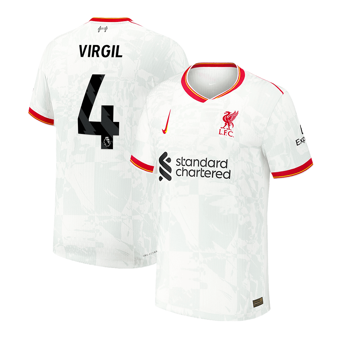 Liverpool Tredjeställ Fotbollströja VIRGIL #4 2024/25 Autentisk