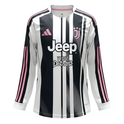 Juventus Tröja 2025/26 Hemma Långärmad Svart & Vitt