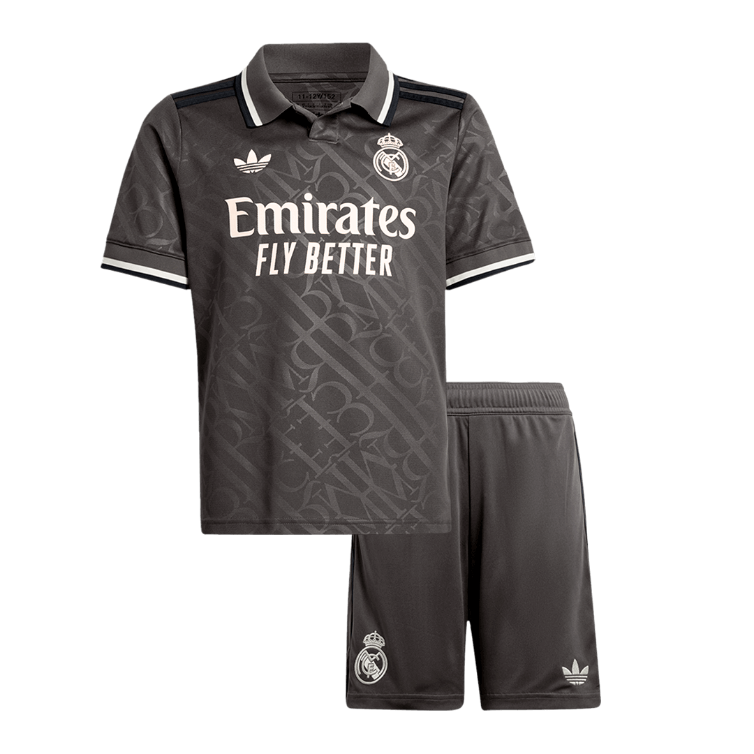 Real Madrid Tredjeställ Fotbollströja 2024/25 Fotbollssats Barn