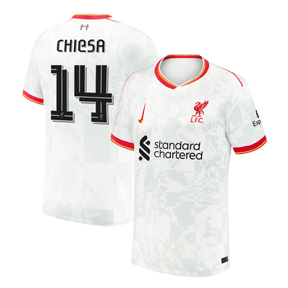 Liverpool Tredjeställ Fotbollströja CHIESA #14 2024/25 - UCL