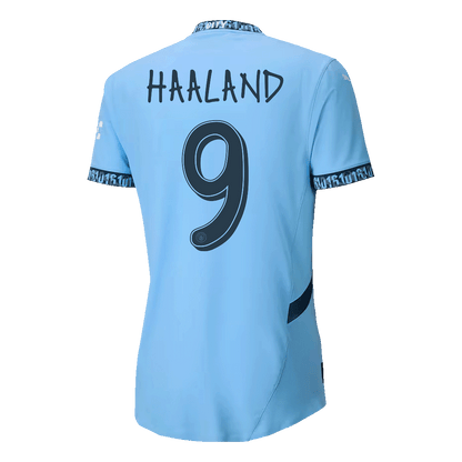 Manchester City Hemma Fotbollströja HAALAND #9 2024/25 Autentisk - UCL