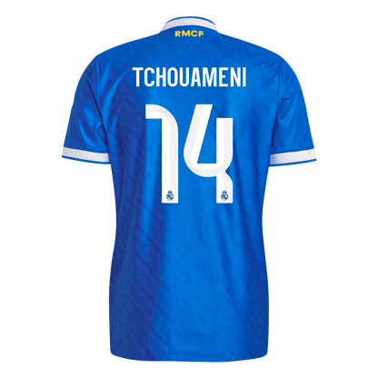 Real Madrid Tröja TCHOUAMENI #14 2025/26 Tredje Autentisk Blå