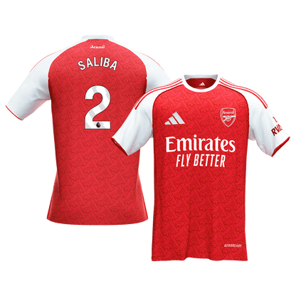 SALIBA #2 Arsenal Tröja 2025/26 Hemma Premium Röd