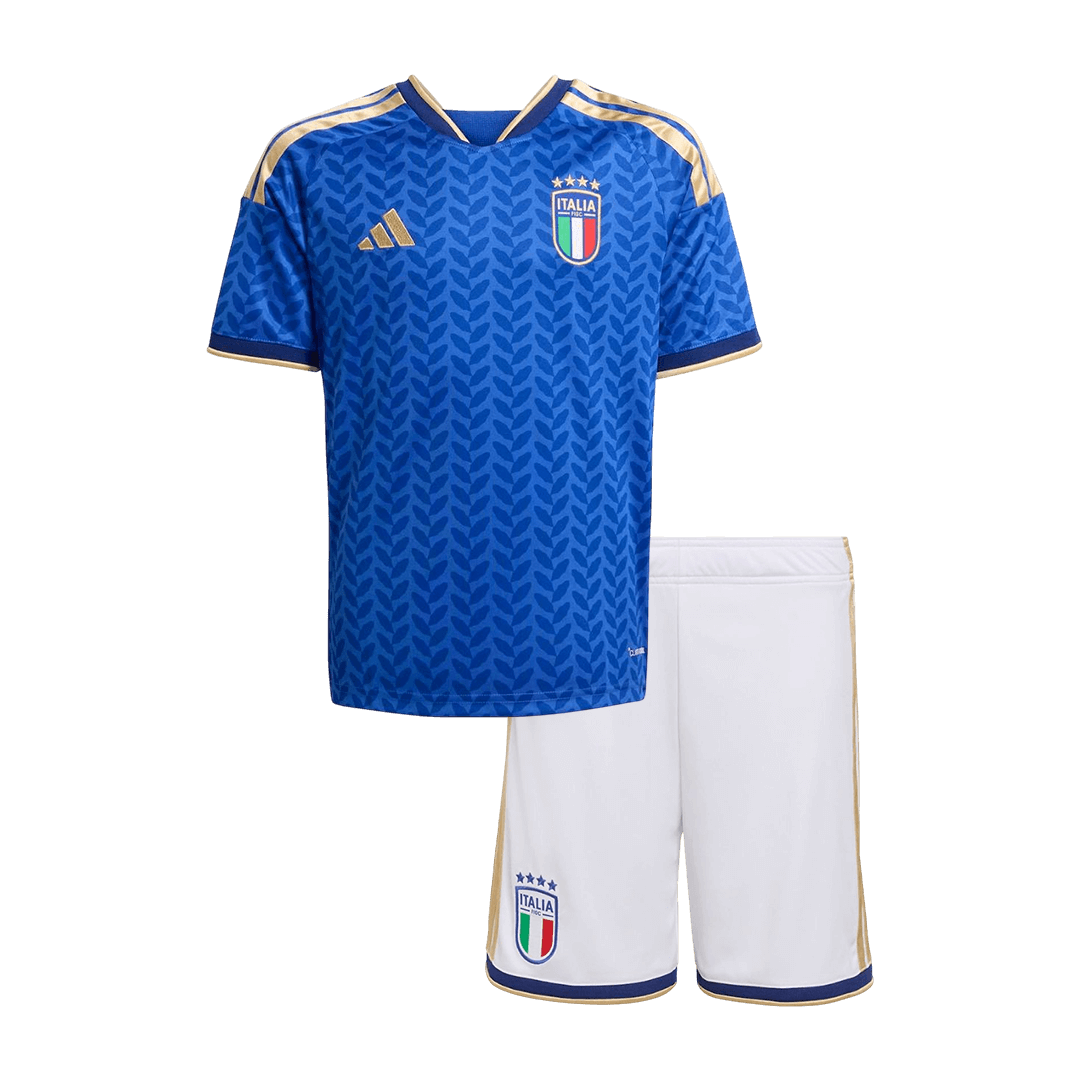 Italy Tröja 2025/26 Hemmaställ Blå Barn - World Cup 2026