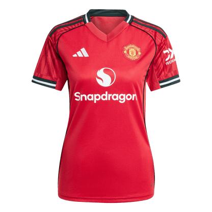 Manchester United Tröja 2025/26 Hemma Röd Dam