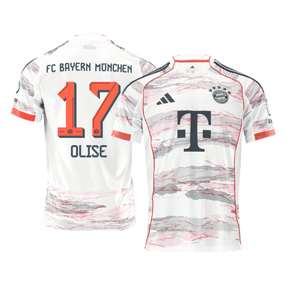 Bayern Munich Tröja OLISE #17 2025/26 Borta Vit