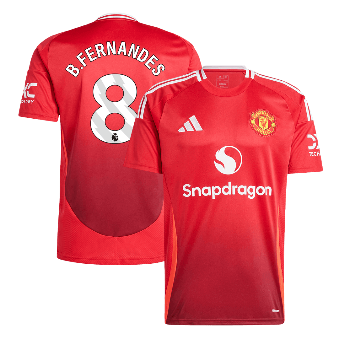 Manchester United Hemma Fotbollströja B.FERNANDES #8 2024/25 Premium