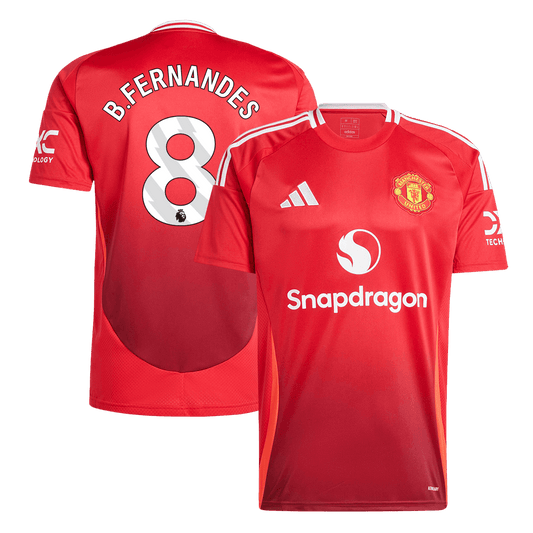 Manchester United Hemma Fotbollströja B.FERNANDES #8 2024/25 Premium