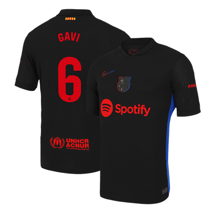 Barcelona Borta Fotbollströja GAVI #6 2024/25 Autentisk