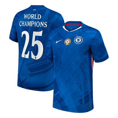 WORLD CHAMPIONS #25 Chelsea Tröja 2025/26 Hemma - with chest badge stora storlekar
