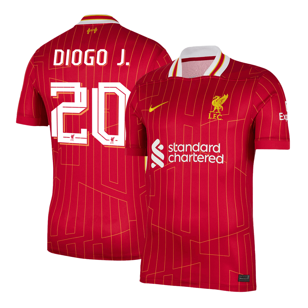 DIOGO J. #20 Liverpool Tröja 2024/25 Hemma röd - UCL