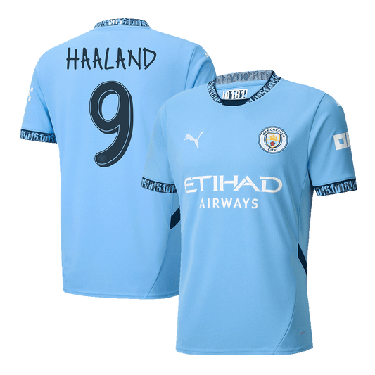 HAALAND #9 Manchester City Home football shirt 2024/25 - UCL