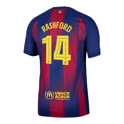 RASHFORD #14 Barcelona Tröja 2025/26 Hemma Autentisk - UCL