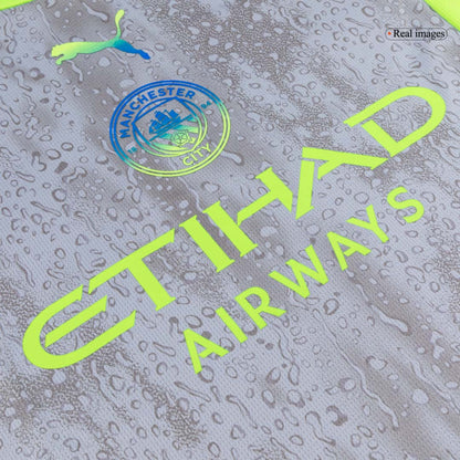 Manchester City Tröja Tredjeställ 2025/26 Grå-9